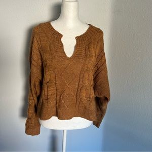 NWT Blu Pepper Cropped Cable Knit Pullover Multiple sizes